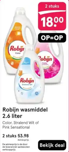 Etos Robijn wasmiddel aanbieding