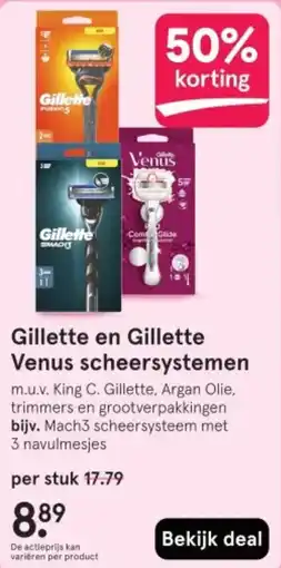 Etos Gillette en Gillette Venus scheersystemen aanbieding
