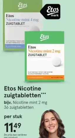 Etos Etos Nicotine zuigtabletten aanbieding