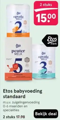 Etos Etos babyvoeding standaard aanbieding