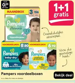 Etos Pampers voordeelboxen aanbieding