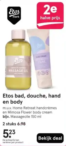 Etos Etos bad, douche, hand en body aanbieding
