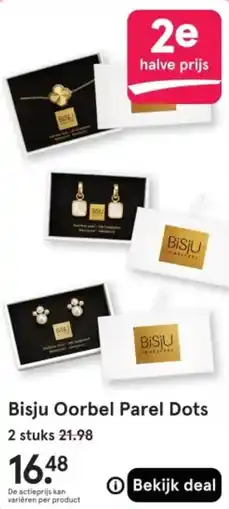 Etos Bisju Oorbel Parel Dots aanbieding
