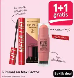 Etos Rimmel en Max Factor aanbieding
