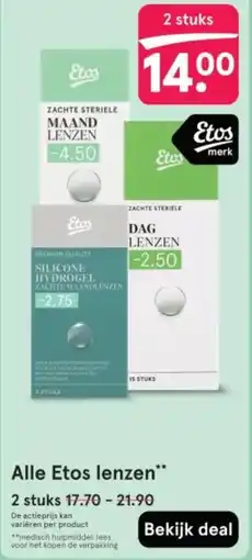 Etos Alle Etos lenzen aanbieding
