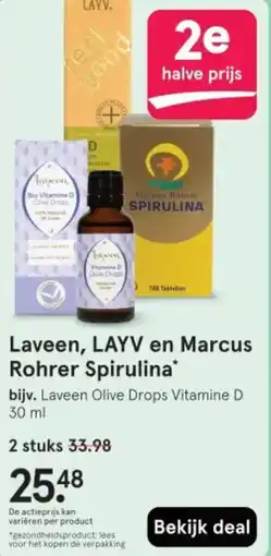 Etos Laveen, LAYV en Marcus Rohrer Spirulina aanbieding