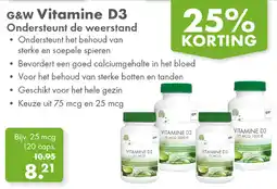 Gezond & Wel G&W Vitamine D3 aanbieding