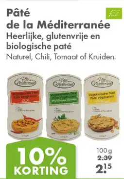 Gezond & Wel Pâté de la Méditerranée aanbieding