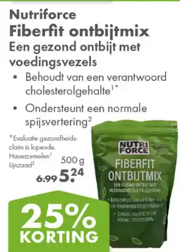 Gezond & Wel Nutriforce Fiberfìt ontbijtmix aanbieding