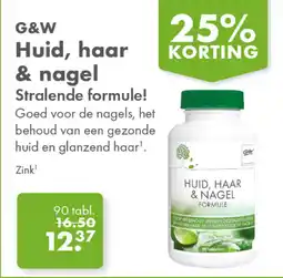 Gezond & Wel G&W Huid, haar & nagel aanbieding