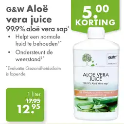 Gezond & Wel G&W Aloë vera juice aanbieding