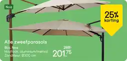 Leen Bakker Alle zweefparasols Bijv. Noa aanbieding