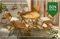 Leen Bakker Tuinstoel en -tafel Bari Bijv. tuinstoel inklapbaar aanbieding