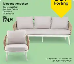 Leen Bakker Tuinserie Arcachon Bijv. loungestoel aanbieding