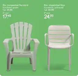 Leen Bakker Bijv. loungestoel Maryland Kunststof, groen aanbieding