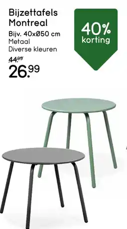 Leen Bakker Bijzettafels Montreal Bijv. 40x50 cm aanbieding