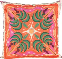 Intratuin Anna's Collection sierkussen Palmboom oranje 45 x 45 x 12 cm aanbieding
