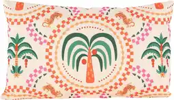 Intratuin Anna's Collection sierkussen Palmboom wit 50 x 30 x 12 cm aanbieding