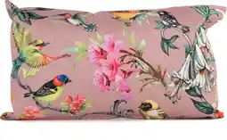 Intratuin Sierkussen vogels met bloemen Dani roze / groen 30 x 50 cm aanbieding