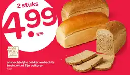 Spar Ambachtelijke bakker ambachts bruin, wit of fijn volkoren aanbieding