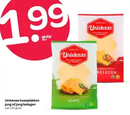 Spar Uniekaas kaasplakken jong of jong belegen aanbieding