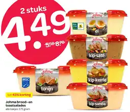 Spar Johma brood en toastsalades aanbieding