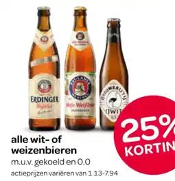 Spar Alle wit-of weizenbieren aanbieding