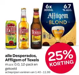 Spar Alle Desperados, Affligem of Texels aanbieding