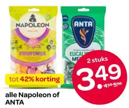 Spar alle Napoleon of ANTA aanbieding