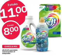 Spar alle Dreft wasmiddel, wasverzachter of waspoeder aanbieding