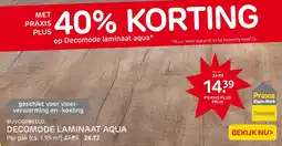 Praxis Decomode laminaat aqua aanbieding