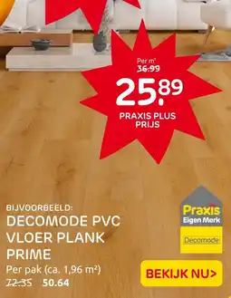 Praxis Decomode pvc vloer plank prime aanbieding