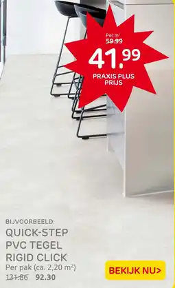 Praxis Quick-step pvc tegel rigid click aanbieding