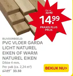 Praxis Pvc vloer garda licht naturel eiken of warm naturel eiken aanbieding