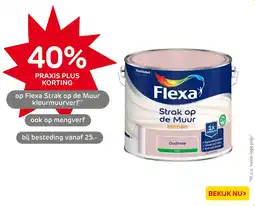 Praxis Flexa Strak op de Muur kleurmuurverf aanbieding