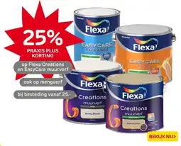 Praxis Flexa Creations en EasyCare muurverf aanbieding