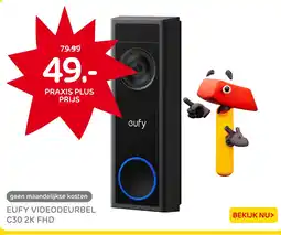 Praxis Eufy videodeurbel C30 2K FHD aanbieding
