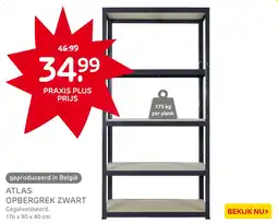 Praxis Atlas opbergrek zwart aanbieding