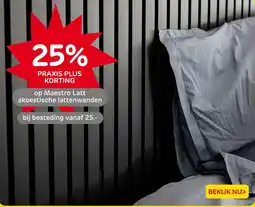 Praxis Maestro Latt akoestische lattenwanden aanbieding