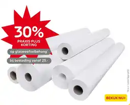 Praxis Glasweefselbehang aanbieding