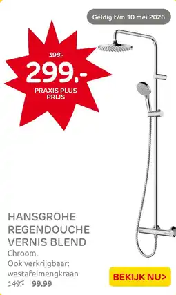 Praxis Hansgrohe regendouche vernis blend aanbieding