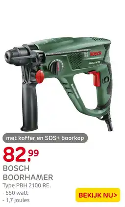 Praxis Bosch boorhamer PBH 2100 RE aanbieding