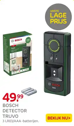 Praxis Bosch detector Trus aanbieding