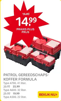Praxis Patrol gereedschaps koffer formula aanbieding