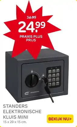 Praxis Standers elektronische kluis mini aanbieding