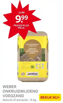 Praxis Weber onkruidmijdend voegzand aanbieding