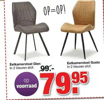 Budget Home Store Eetkamerstoel Glen Of Eetkamerstoel Gusto aanbieding