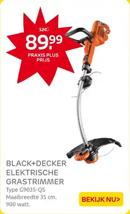 Praxis Black+Decker Elektrische Grastrimmer aanbieding