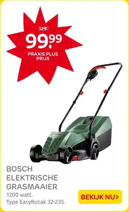 Praxis Bosch Elektrische Grasmaaier aanbieding