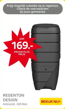 Praxis Regenton Design aanbieding